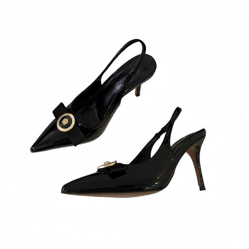 Miting French Pointed Toe High Heel Shoes Women 2024 Autumn Winter New Style Gentle Evening Breeze One Step Shallow Mouth Single Shoes - Image 5